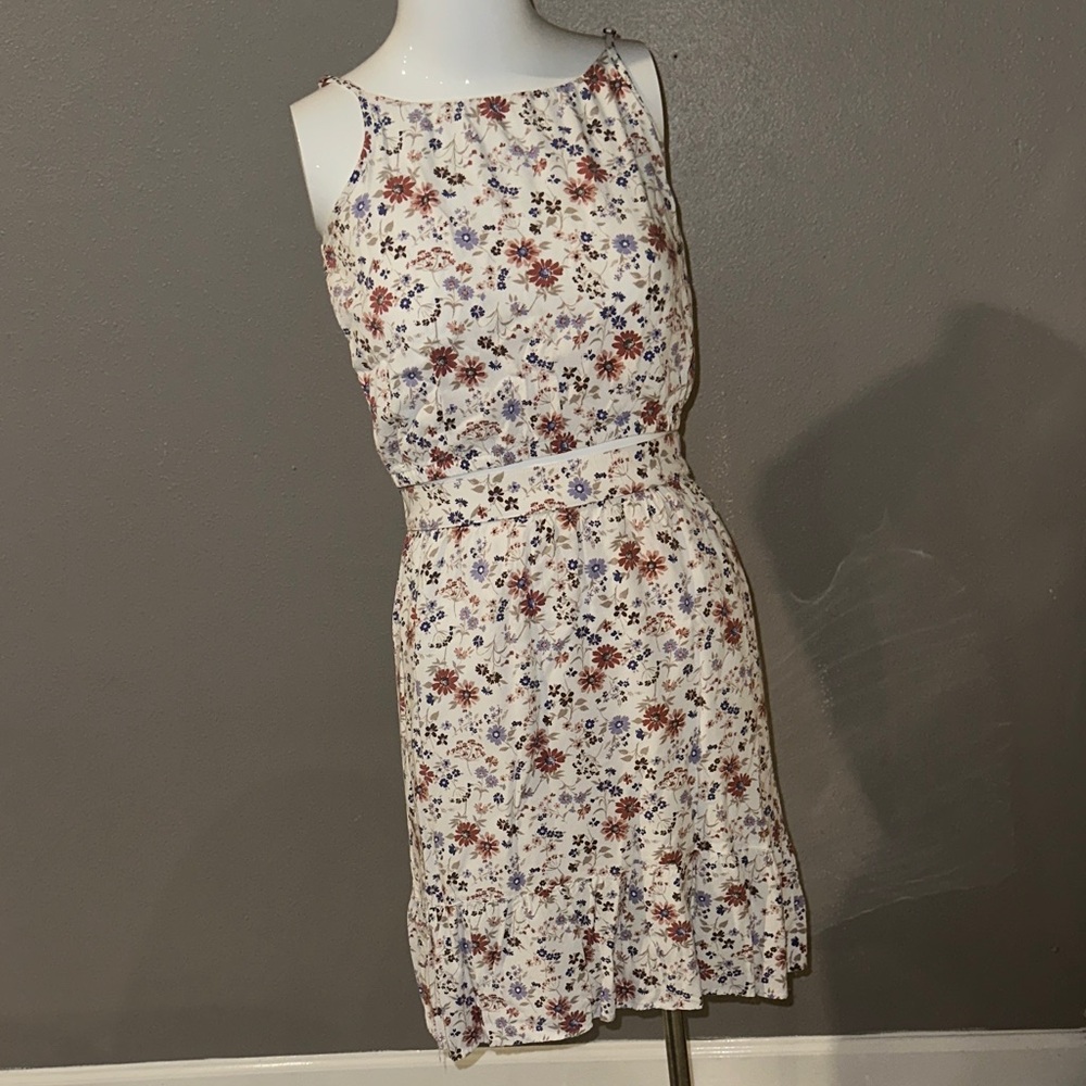 Abercrombie Kids Floral top and skirt - Cream and Purple
